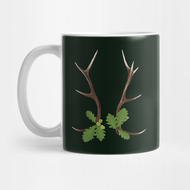 Oak and Antlers by artsandherbs